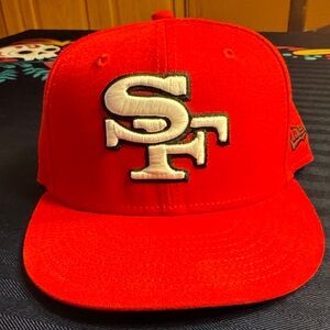 49ers SF Logo Cap size 7 3/8